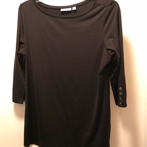 Susan Graver Top with button detail